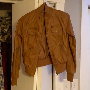 Charlotte Russe leather half jacket